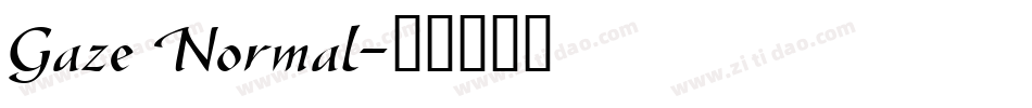 Gaze Normal字体转换